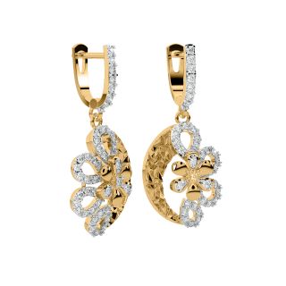 Sheesh Round Diamond Earrings